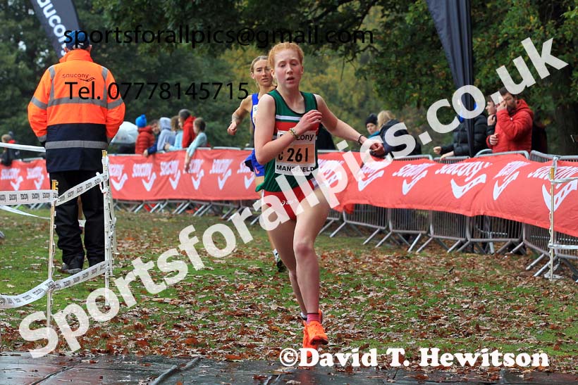 Junior Women, 2022 National Cross Country Relays, Berry Hill Park, Mansfield.  Photo: David T. Hewitson/Sports for All Pics
